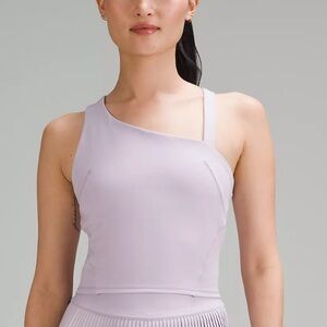 Lululemon Size 2 Everlux Asymmetrical Tennis Tank Top, Lilac Ether